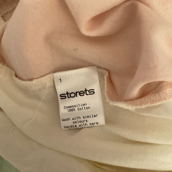 Storets Womens Color Block Long Sleeve Button-Up Blouse Green Pink, S/M - Picture 10 of 11